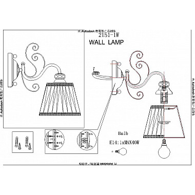 Бра F-Promo Amanda 2151-1W