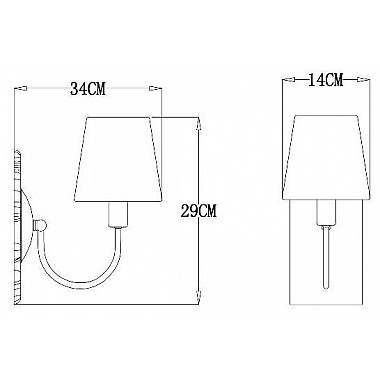 Бра Arte Lamp Gracie A7301AP-1PB
