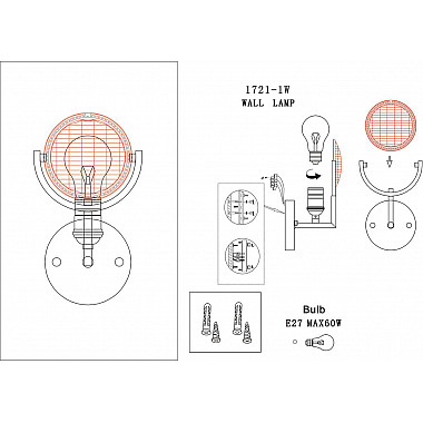 Бра Favourite Fara 1721-1W