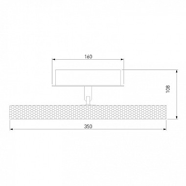 Бра Elektrostandard Lattice 40003/LED черный/золото 4690389179501