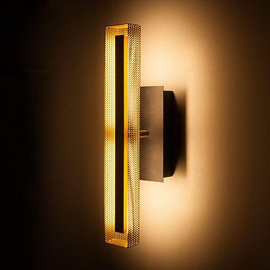Бра Elektrostandard Lattice 40003/LED черный/золото 4690389179501