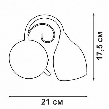 Бра Vitaluce V3269-3/1A