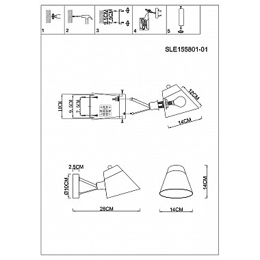 Бра Evoluce Vario SLE155801-01