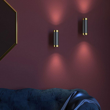 Бра Elektrostandard Poli MRL 1016 черный/золото 4690389184116