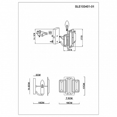 Бра Evoluce Giano SLE103401-01