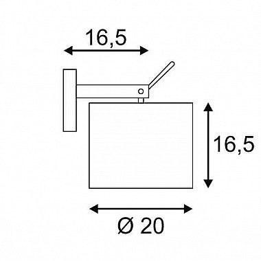 Бра SLV Tenora WL-1 156020