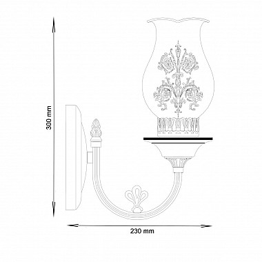 Бра Lucia Tucci Vetralla W180.1 Ivory