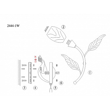 Бра F-Promo Plato 2444-1W