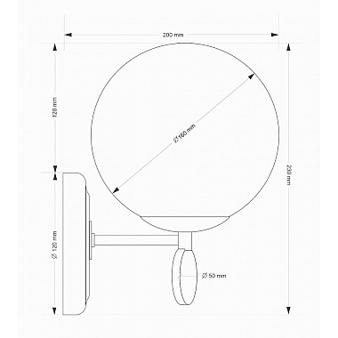 Бра Kutek Dimaro DIM-K-1(P)