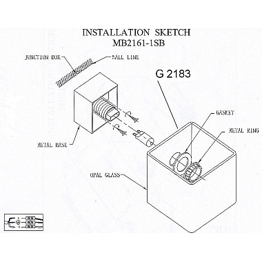 Бра Odeon Light Faro 2183/1W