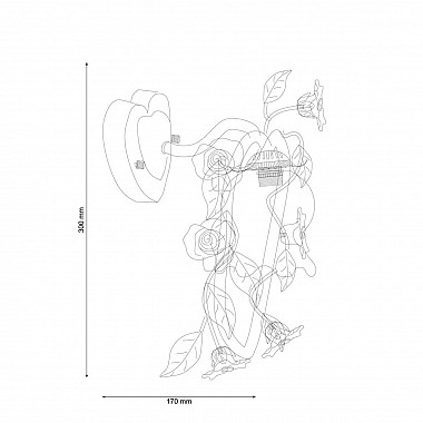 Бра Lucia Tucci Fiori Di Rose W110.1