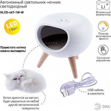 Ночник NLED-467-1W-W