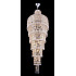 Каскадная люстра Crystal Lux Lirica SP40 D700 Chrome/Gold-Transparent