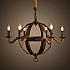 Люстра Loft Iron Sphere Chandelier Rope