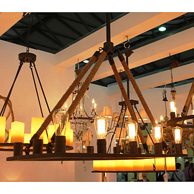 Люстра Loft Chandelier Old Castle Rope Line 16