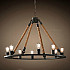 Люстра Loft Chandelier Old Castle Rope 12