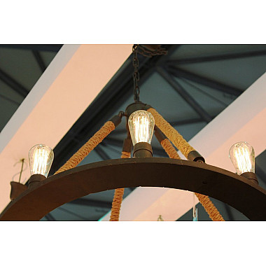 Люстра Loft Chandelier Old Castle Rope 12