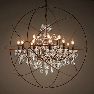 Люстра Loft Restoration Hardware Foucault's Crystal Chandelier 15