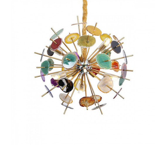 ЛЮСТРА AGATE BURST CHANDELIER MULTI D60