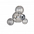 Настенный светильник Bolle Wall 06 Bubbles Nickel by Giopato & Coombes