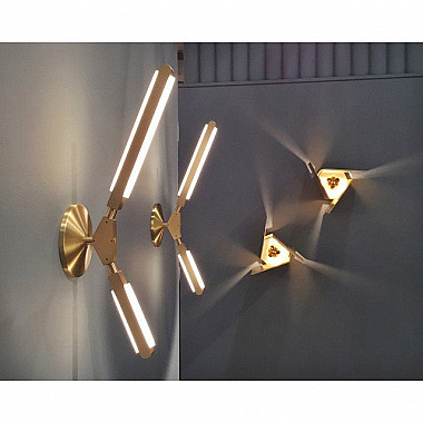 Светильник настенный Pris K Sconce Gold by Pelle