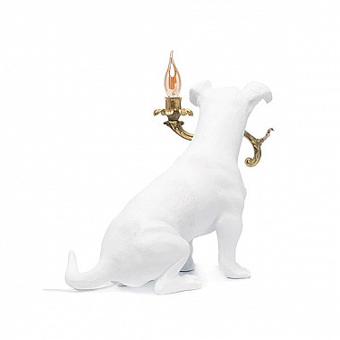 Jack Russell Lamp White Лампа настольная