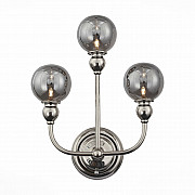 Настенный светильник с тремя шарообразными плафонами из стекла дымчатого цвета BREMER WALL