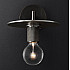 Бра RH Utilitaire Knurled Disk Shade Sconce Black