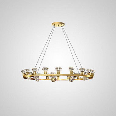 Подвесная люстра KENDRA CH D63 Black Brass