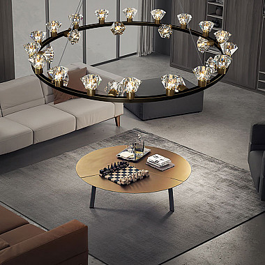 Подвесная люстра KENDRA CH D63 Black Brass