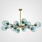 Люстра на штанге MARINE D104 12 lamps Gold/Blue