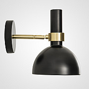 Настенный светильник LARRY Wall 1L Black/Brushed Brass