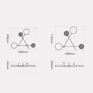 Бра Iride Bernhardt dots 140 cm White