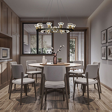 Подвесная люстра KENDRA CH D63 Black Brass