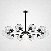 Люстра на штанге MARINE B 12 lamps Black/Transparent