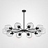 Люстра на штанге MARINE B 12 lamps Black/Transparent
