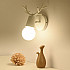 Бра с рожками DEER A White