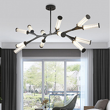 Подвесная люстра RAMOSE В12 Черный