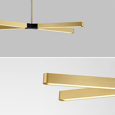 Подвесная люстра CROSS B Золото, Черный