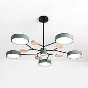 Люстра на штанге MEADE 6 lamps Green