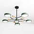 Люстра на штанге MEADE 6 lamps Green