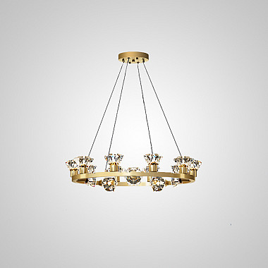 Подвесная люстра KENDRA CH D63 Black Brass