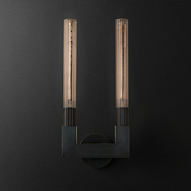 Бра RH CANNELLE wall lamp DOUBLE Sconces Black