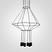 Vibia Wireflow Chandelier 0307 LED Suspension lam