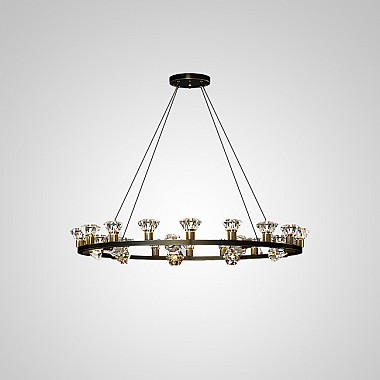 Подвесная люстра KENDRA CH D83 Black Brass