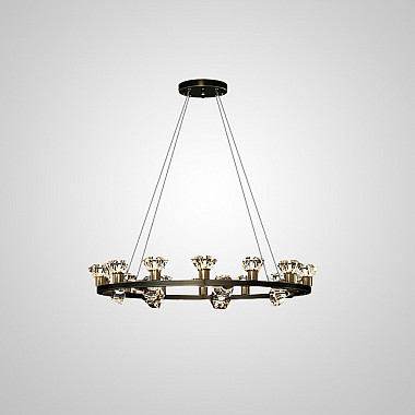 Подвесная люстра KENDRA CH D83 Black Brass