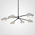Люстра на штанге LANT D95 6 lamps Black/White