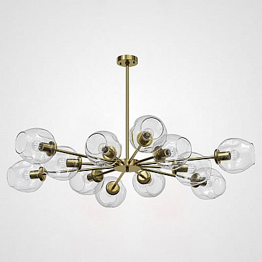 Люстра на штанге MARINE D104 12 lamps Gold/Transparent
