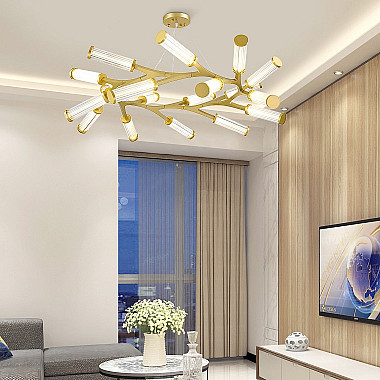 Подвесная люстра RAMOSE RING 18 Черный