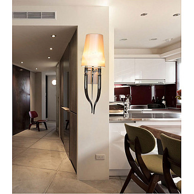 Настенный светильник Crystal Light Brunilde Ipe Cavalli H92 Gold/White